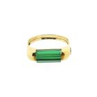 Image 3 of Gold ring with green tourmaline