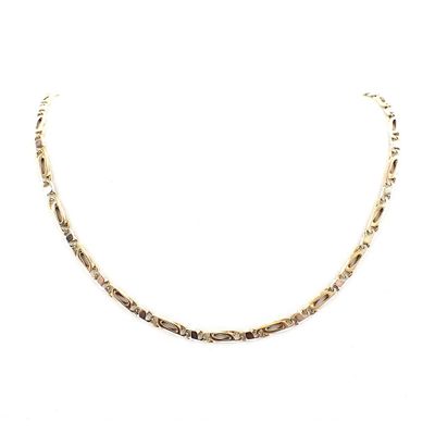 Image 1 of Two-tone gold men's necklace.