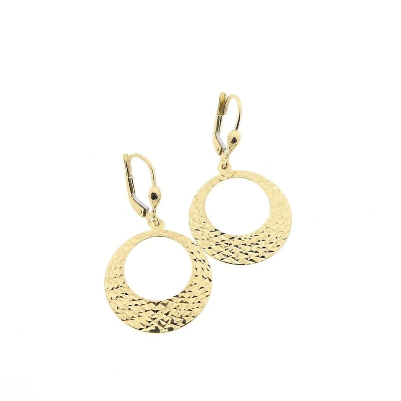 Image 4 of Round gold earrings