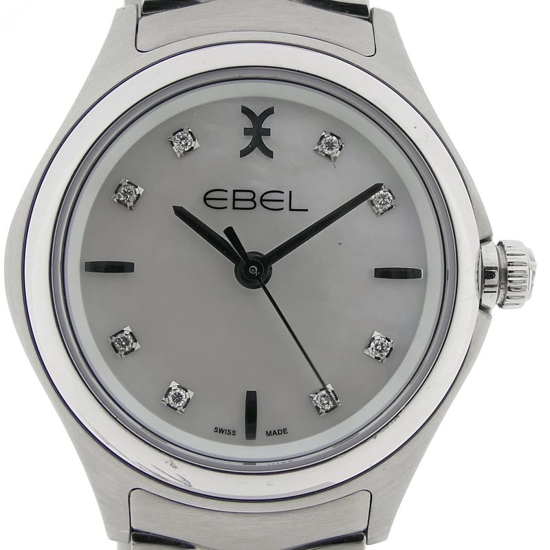 Image 8 of Ebel Wave Lady; Women's watch with mother-of-pearl dial and diamonds