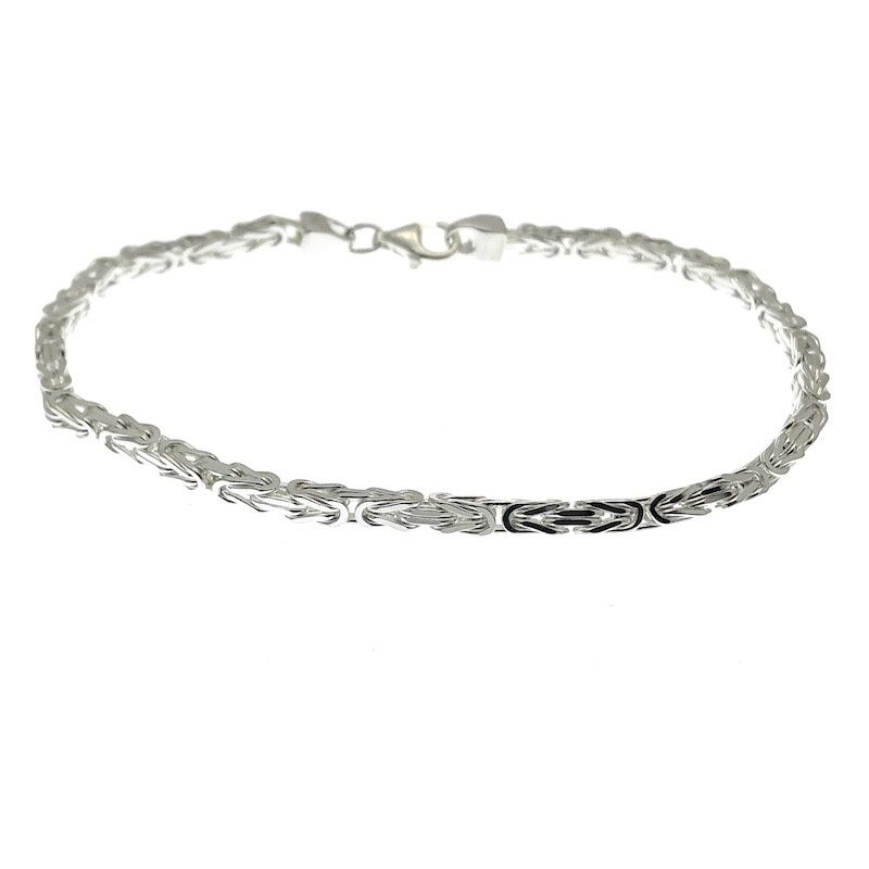 Image 1 of Silver king bracelet | 21.5 cm