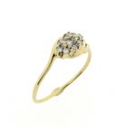 Image 1 of Gold ring pavé set with diamonds | 0.22 ct.