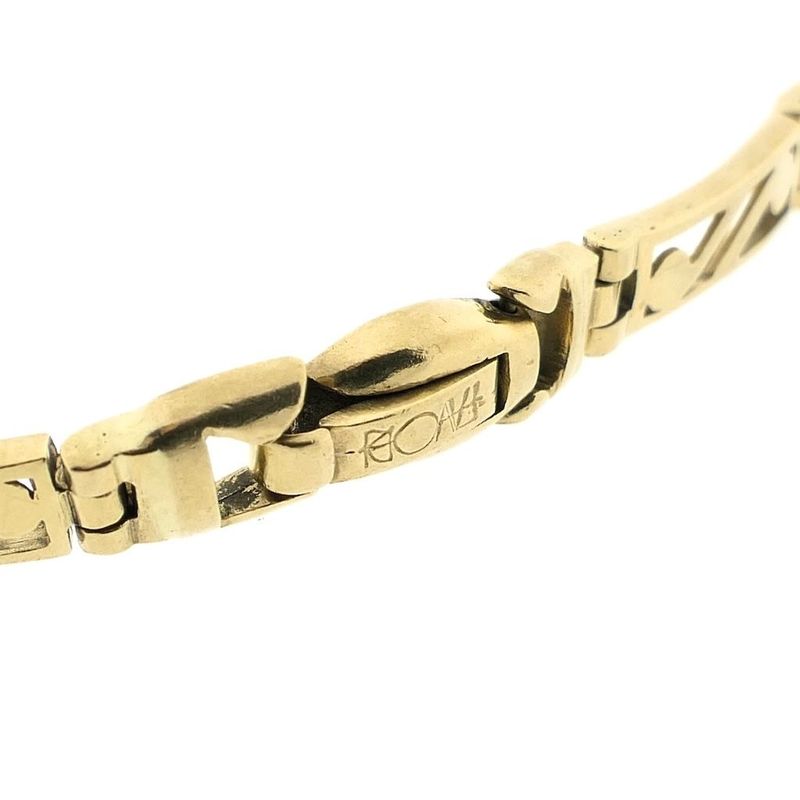 Image 3 of Gold fantasy link bracelet with zirconia