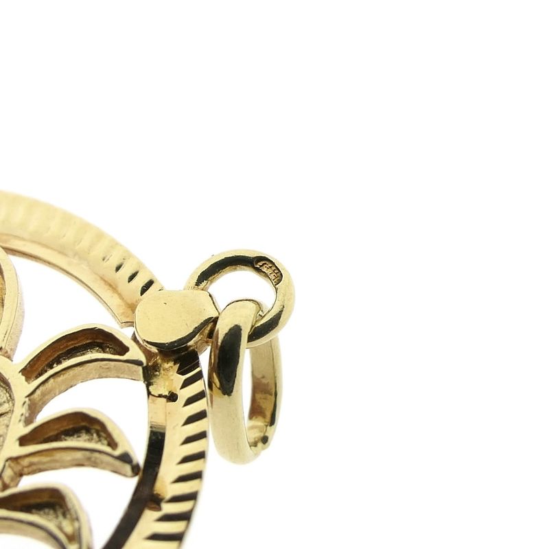 Image 7 of Gold zodiac sign pendant; Cancer | Fabiola