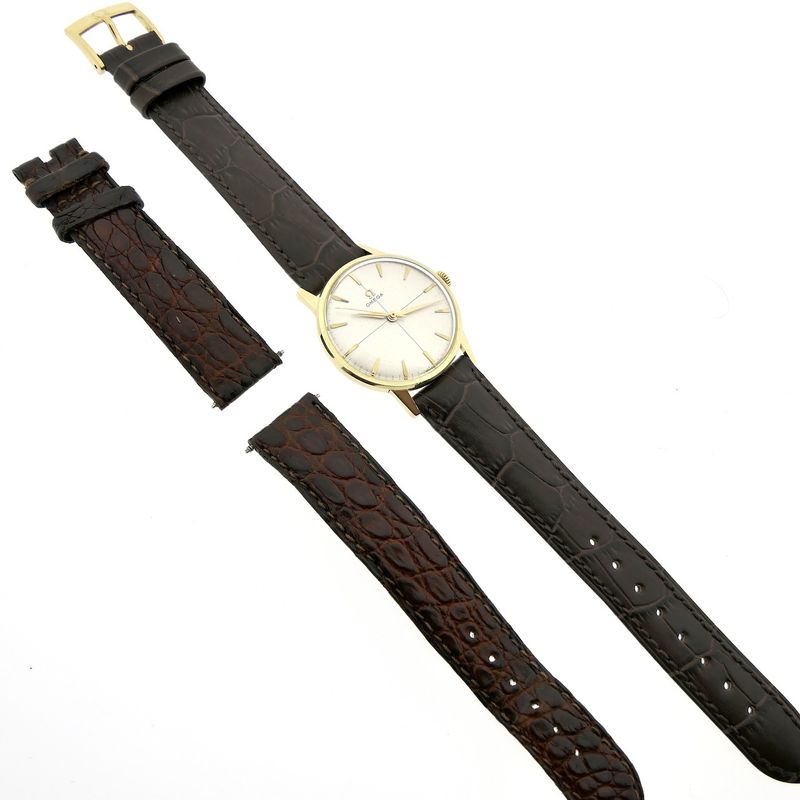 Image 16 of Omega Geneva 'Zephyr Dial' 14720 2; Vintage 18k gold watch