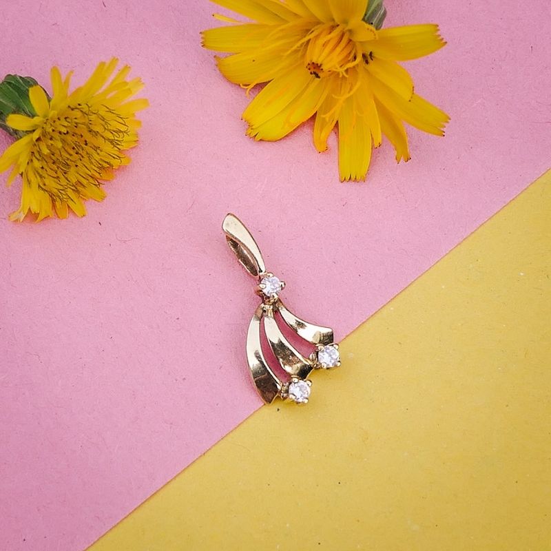 Image 2 of Gold pendant with zirconia