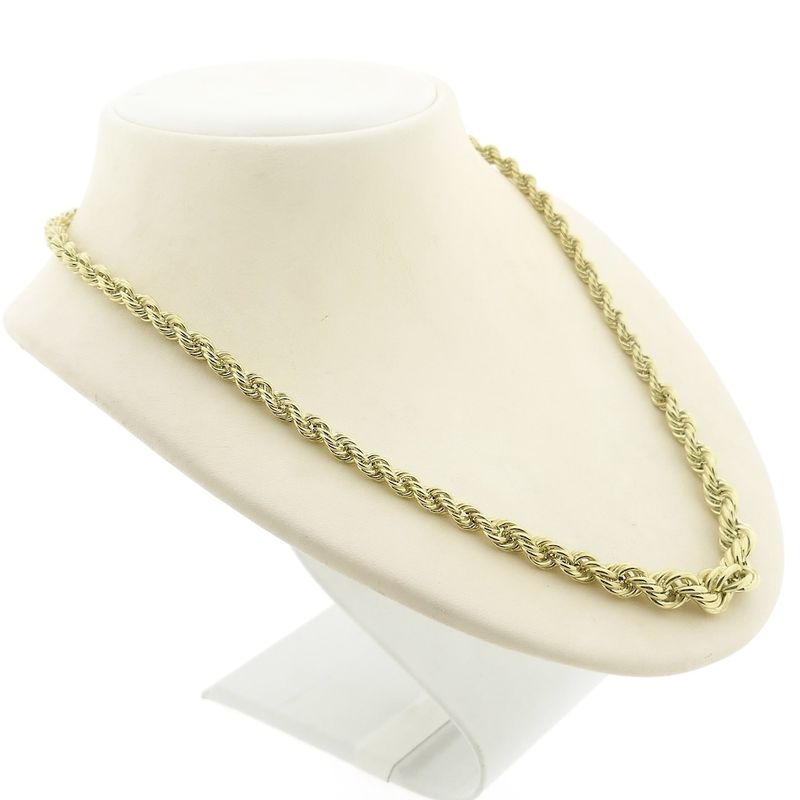 Image 3 of Gold twisted link necklace