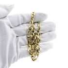 Image 4 of Gold Figaro link chain | 50 cm