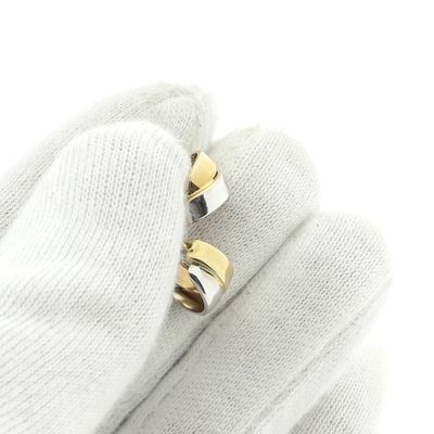 Image 2 of Two-tone gold earrings | Ø 12 mm