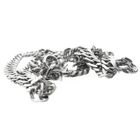 Image 7 of Silver flat gourmet link chain | 51 cm