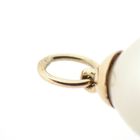 Image 5 of 18 carat gold solitaire pendant with artificial pearl