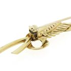 Image 5 of Vintage gold brooch of a feather