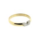 Image 7 of Two-tone gold ring with diamond