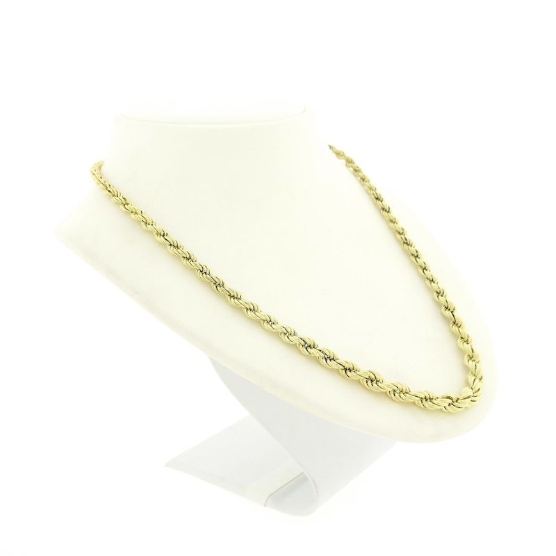 Image 3 of Gold twisted link necklace