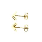 Image 4 of Gold stud earrings with zirconia