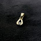Image 2 of Gold minimalist pendant with zirconia