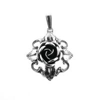 Antique silver floral pendant | Art Nouveau
