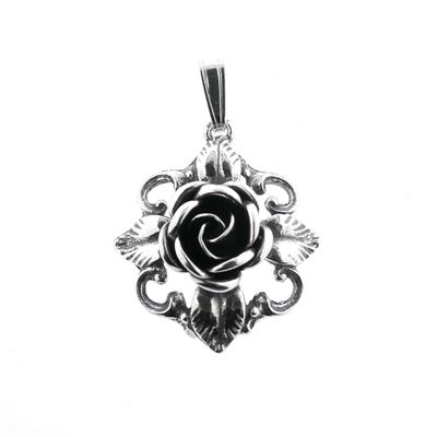 Image 1 of Antique silver floral pendant | Art Nouveau