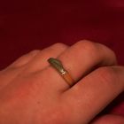 Image 4 of Two-tone gold ring with diamond