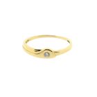 Image 3 of Gold solitaire ring with zirconia