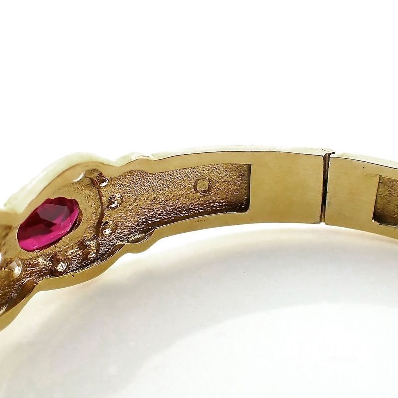 Image 10 of 18K Gold Oriental Slave Bracelet | Ø 60 mm