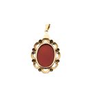 Image 6 of Vintage gold pendant with carnelian