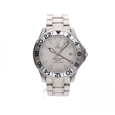 Omega Seamaster GMT 'Great White' 2538.20.00; Automatic Watch Image 1 of Omega Seamaster GMT 'Great White' 2538.20.00; Automatic Watch