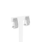 Image 3 of White Gold Earrings with Diamonds; approx. 0.96 ct.