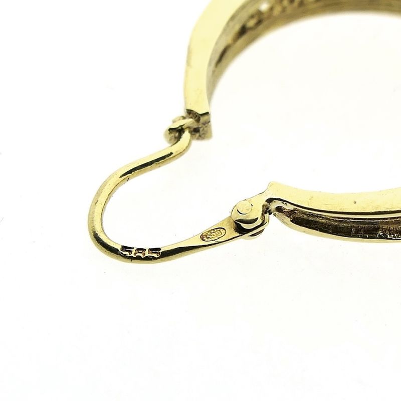 Image 6 of Vintage/antique gold hoop earrings | Ø 18.5 mm