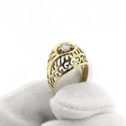 Image 6 of Gold domed ring with diamond; 0.47 ct.