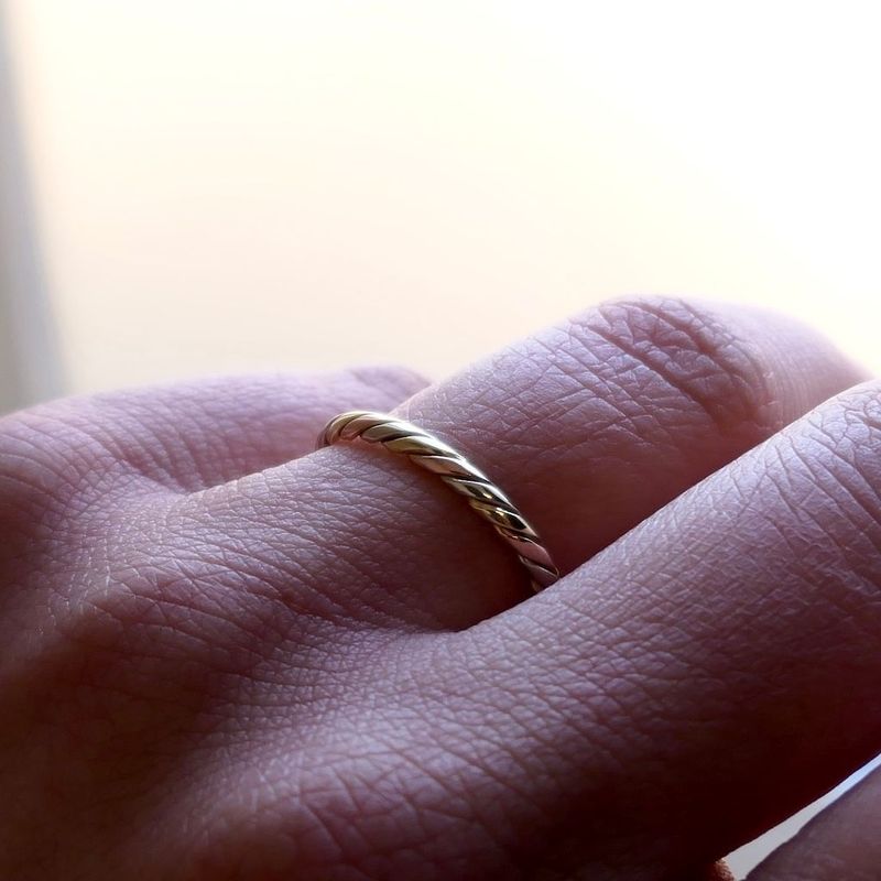 Image 6 of Tricolor Gold Adjustable Ring