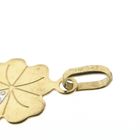 Image 6 of Gold pendant of a four-leaf clover with diamond | 0.01 ct.
