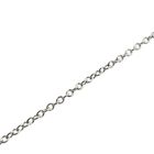 Image 4 of White gold anchor link necklace with fixed pendant