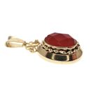 Image 2 of Gold vintage pendant with carnelian