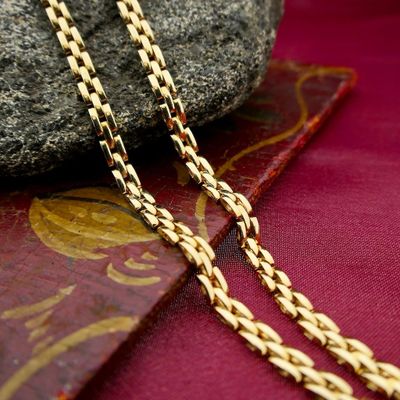Image 2 of Gold Bismarck link chain