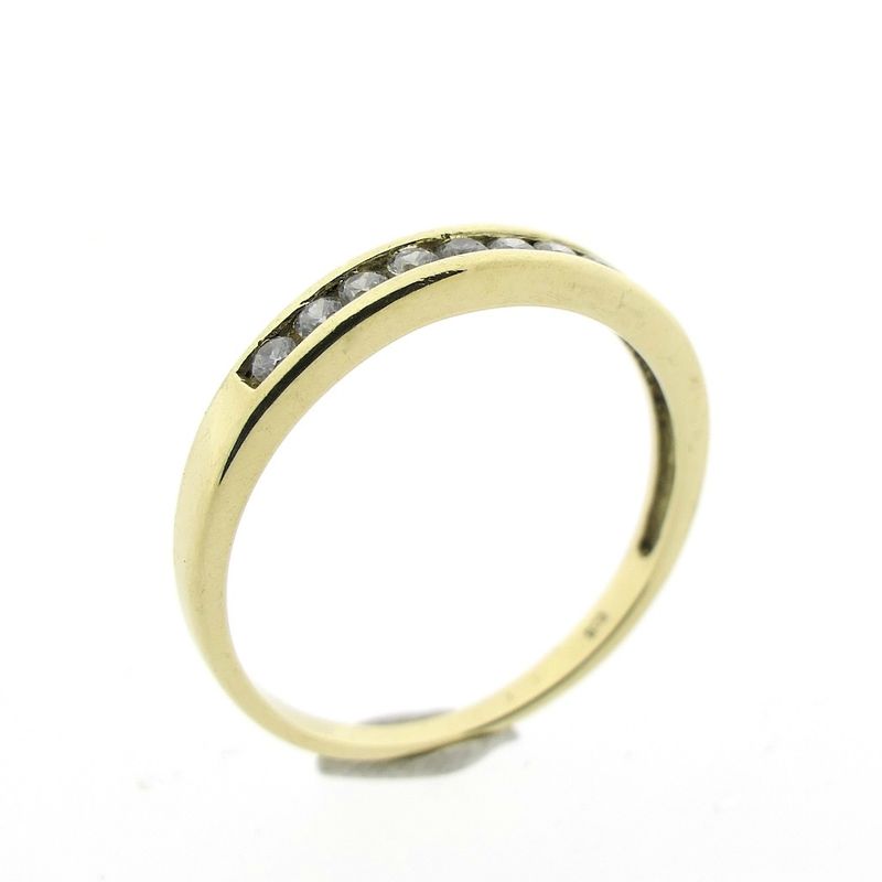 Image 1 of Gold ring with zirconia