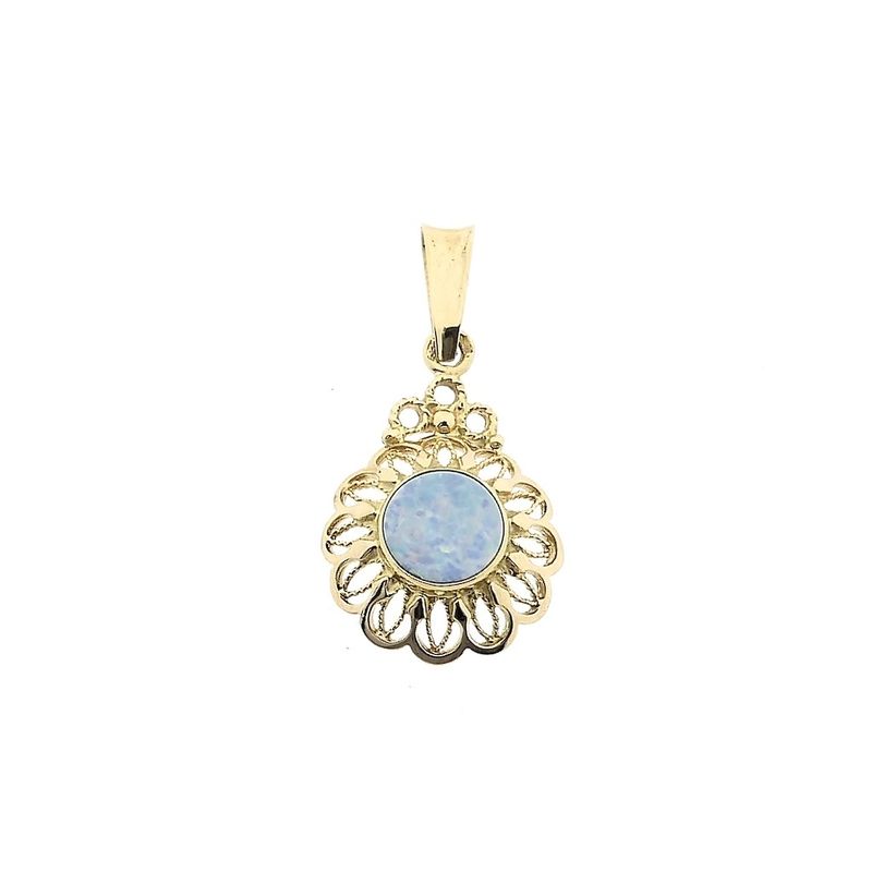 Image 1 of Gold pendant with precious opal