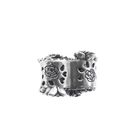 Image 4 of Pandora Charm; Silver; Open Heart and Rose Charm