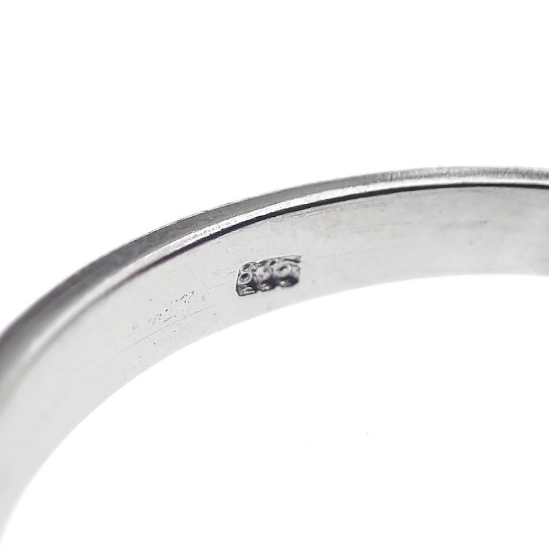 Image 7 of Silver entourage ring with blue zirconia