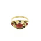 Image 4 of Gold ring with red coral | Vintage