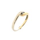 Image 1 of Jeunesse two-tone gold ring with diamond; 0.02 ct