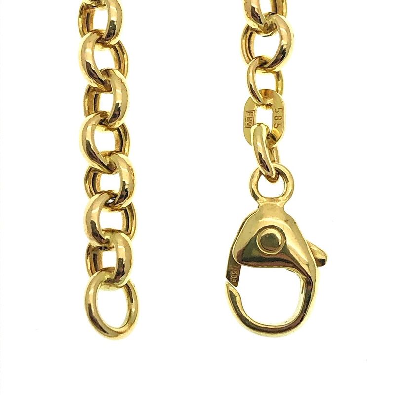 Image 3 of Gold jasseron link necklace | 44.5 cm