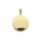 Afbeelding 3 van Vintage gouden medaillon hanger; Floraal design
