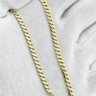 Image 9 of Gold flat gourmet link bracelet