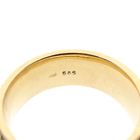 Afbeelding 4 van Gouden heren pinkring met patroon
