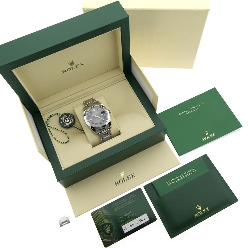 Image 19 of Rolex Datejust 41mm 'Wimbledon' 126300; Automatic men's watch