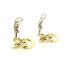 Image 8 of Vintage two-tone gold clip-on earrings as a knot
