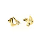 Image 4 of Gold stud earrings with zirconia