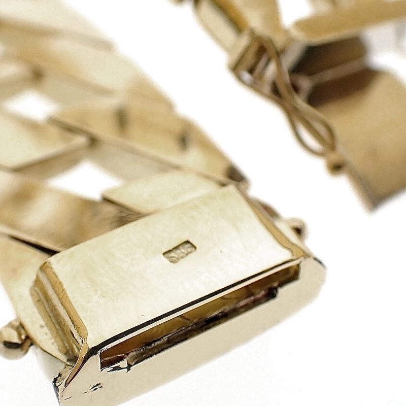 Image 4 of Exclusive gold gourmet link bracelet | 21 cm