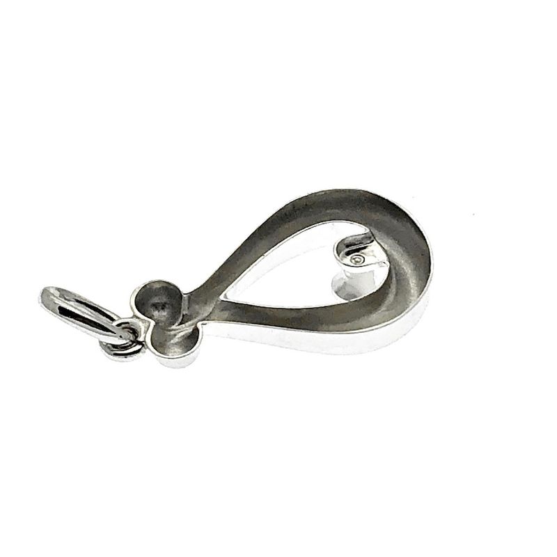 Image 3 of White gold pendant with a small diamond